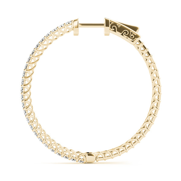 Vault Lock Diamond Hoop · 0.76 ct tw