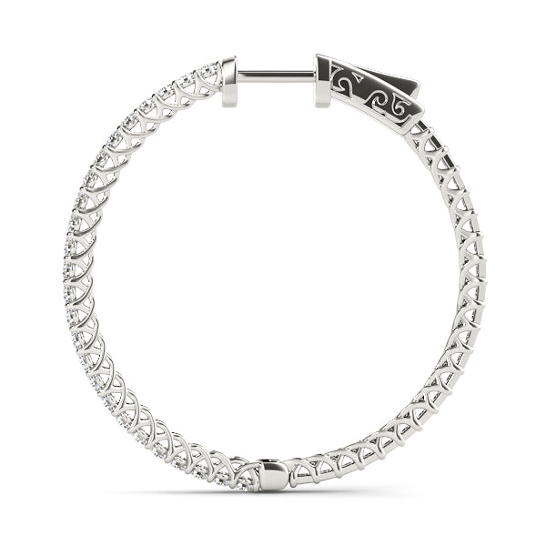 Vault Lock Diamond Hoop · 0.76 ct tw
