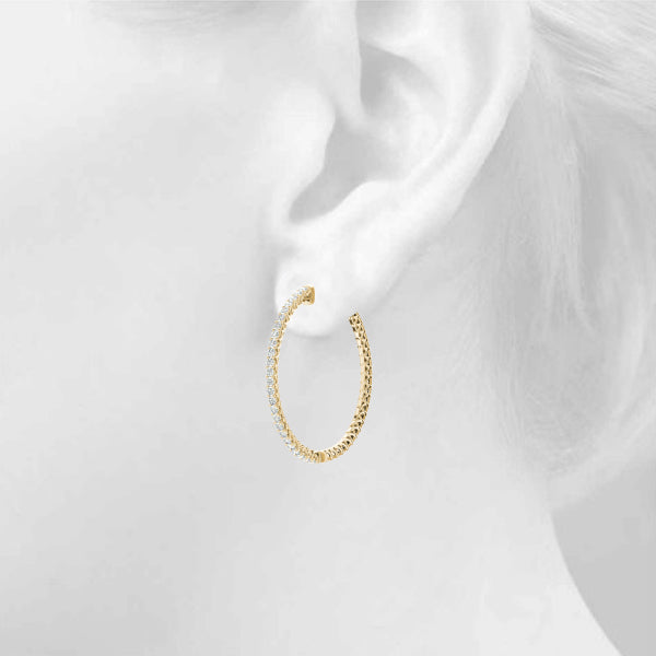 Vault Lock Diamond Hoop · 0.52 ct tw