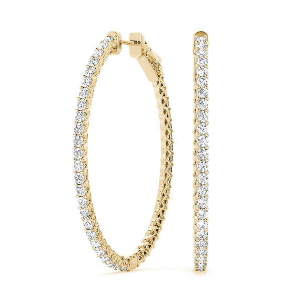 Vault Lock Diamond Hoop · 0.76 ct tw