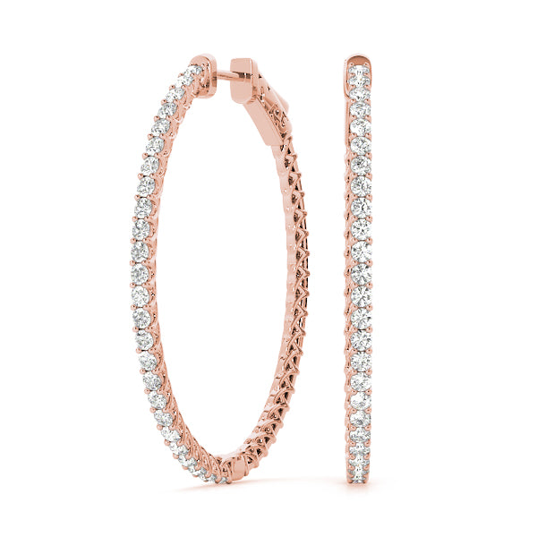 Vault Lock Diamond Hoop · 0.76 ct tw