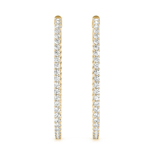 Vault Lock Diamond Hoop · 0.76 ct tw