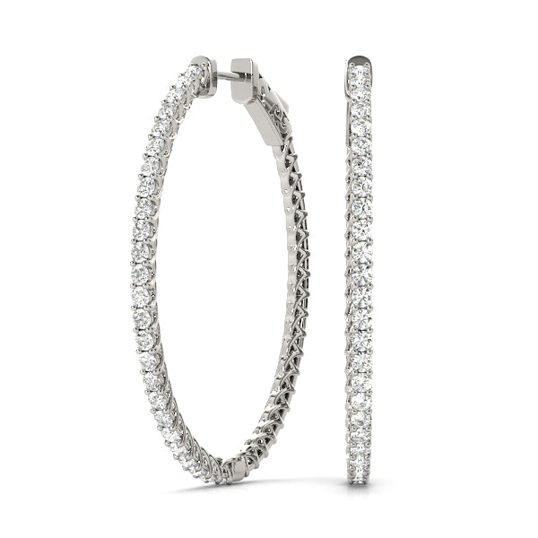 Vault Lock Diamond Hoop · 0.76 ct tw