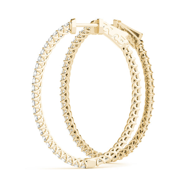 Vault Lock Diamond Hoop · 0.76 ct tw