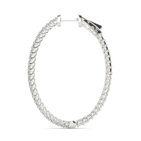 Vault Lock Diamond Hoop · 0.76 ct tw