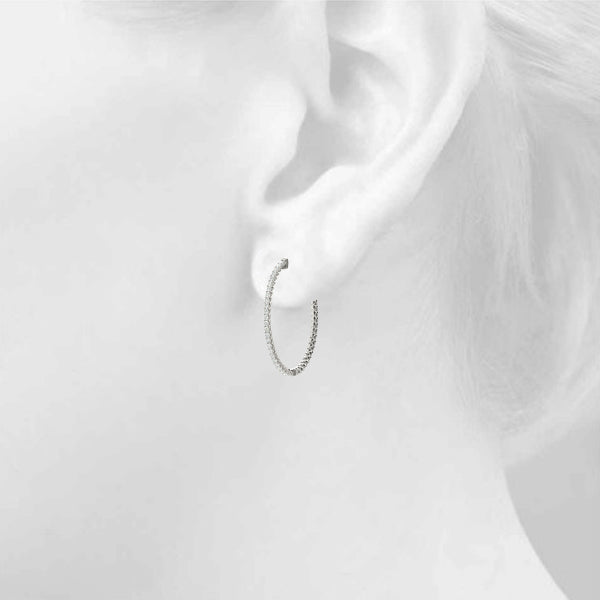 Vault Lock Diamond Hoop · 0.76 ct tw