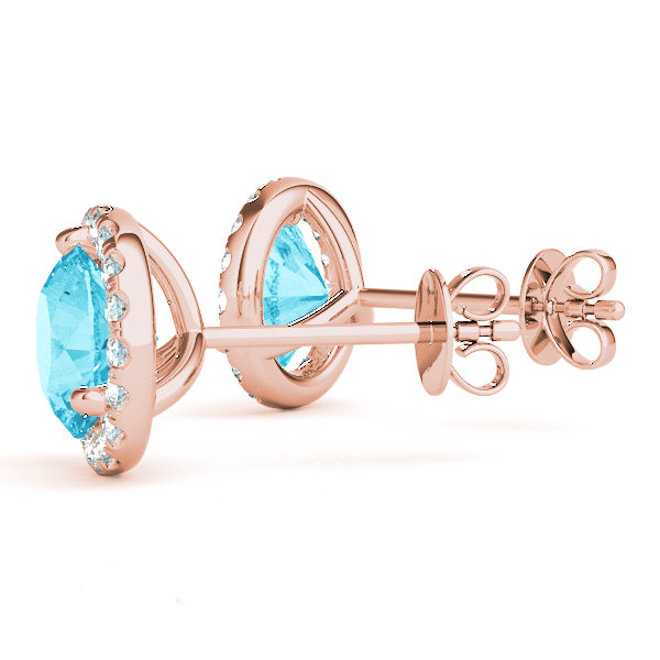 Round Halo Diamond Earrings · 2.73 ct tw