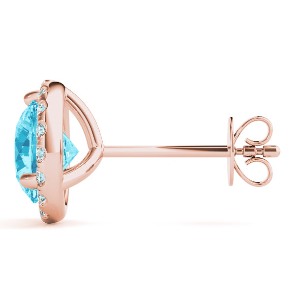 Round Halo Diamond Earrings · 1.76 ct tw