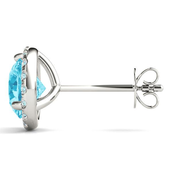 Round Halo Diamond Earrings · 2.73 ct tw