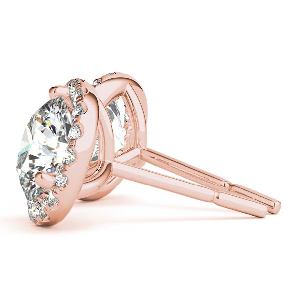 Round Halo Diamond Earrings · 1.76 ct tw