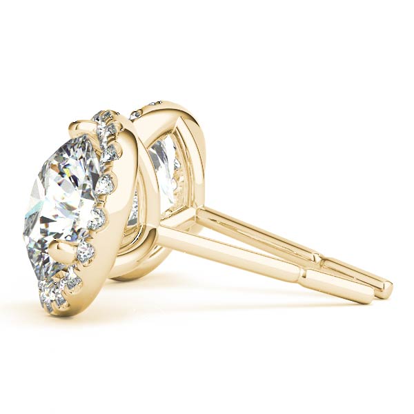 Round Halo Diamond Earrings · 1.76 ct tw