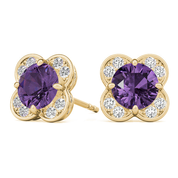 Round Fashion Diamond Earrings · 1.12 ct tw