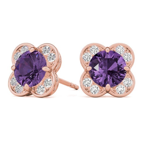 Round Fashion Diamond Earrings · 1.12 ct tw