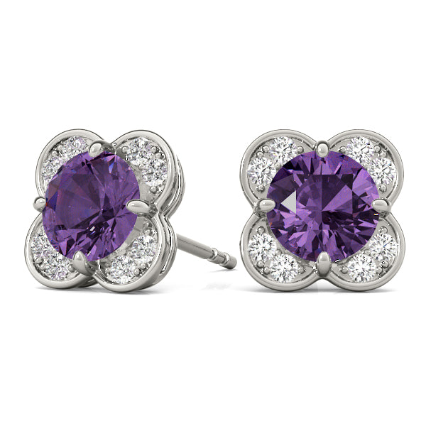 Round Fashion Diamond Earrings · 1.12 ct tw