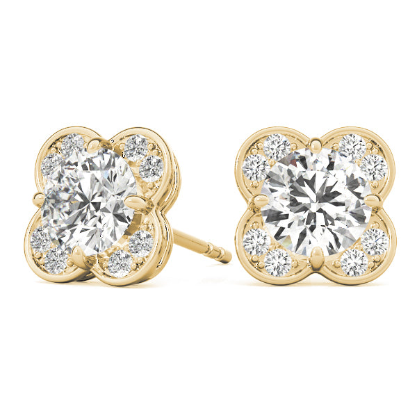 Round Fashion Diamond Earrings · 1.12 ct tw