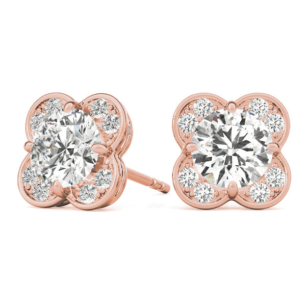 Round Fashion Diamond Earrings · 0.56 ct tw