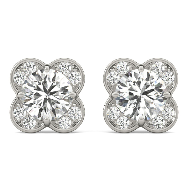 Round Fashion Diamond Earrings · 0.56 ct tw