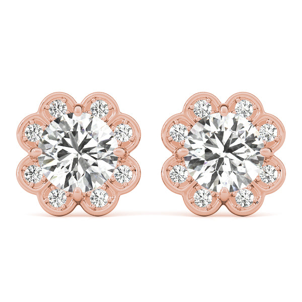 Round Fashion Diamond Earrings · 0.56 ct tw