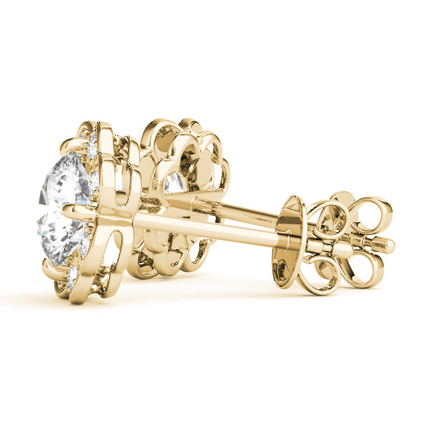 Round Fashion Diamond Earrings · 1.12 ct tw