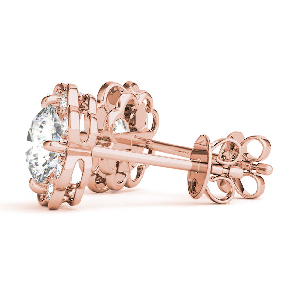 Round Fashion Diamond Earrings · 0.56 ct tw