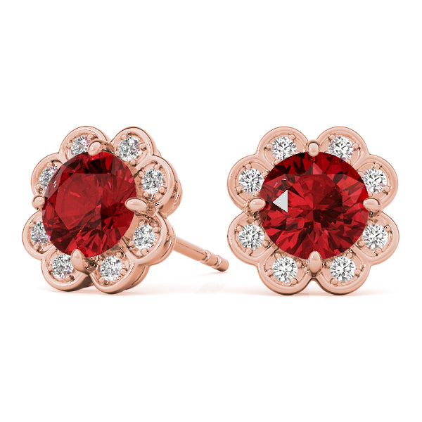 Round Fashion Diamond Earrings · 1.12 ct tw