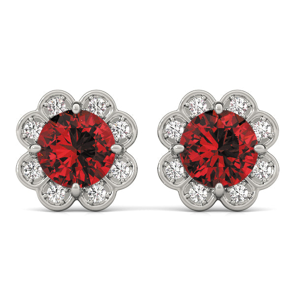 Round Fashion Diamond Earrings · 0.56 ct tw