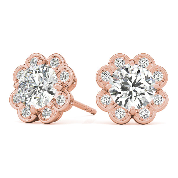 Round Fashion Diamond Earrings · 0.56 ct tw