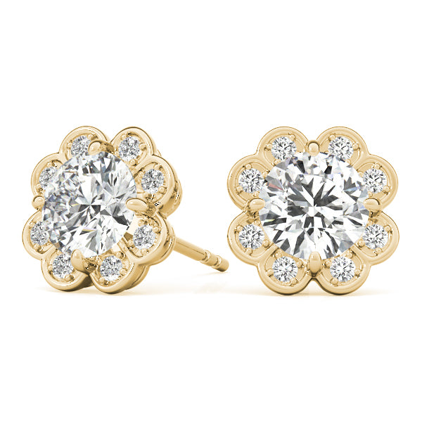 Round Fashion Diamond Earrings · 0.56 ct tw