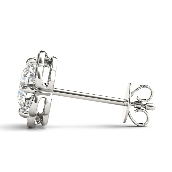 Round Fashion Diamond Earrings · 1.12 ct tw