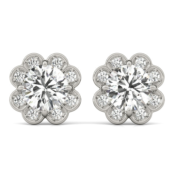 Round Fashion Diamond Earrings · 0.56 ct tw