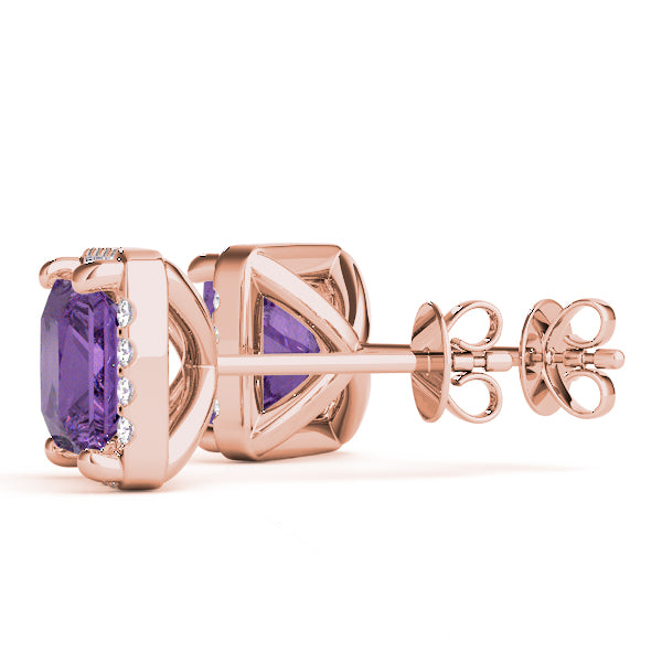 Square Halo Diamond Earrings · 1.69 ct tw