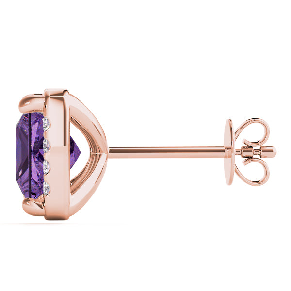 Square Halo Diamond Earrings · 1.39 ct tw