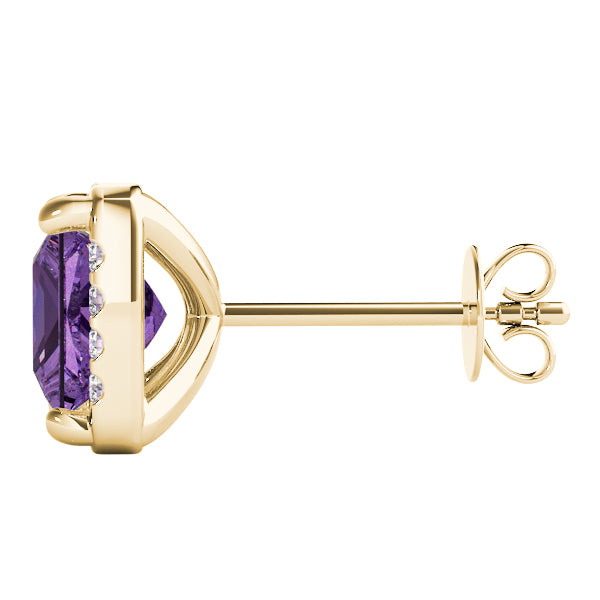 Square Halo Diamond Earrings · 1.39 ct tw