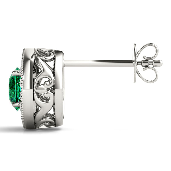 Round Halo Diamond Earrings · 1.96 ct tw