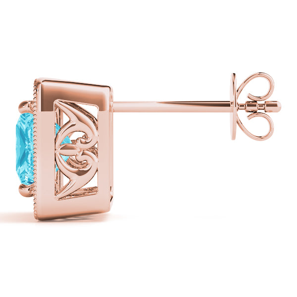 Square Halo Diamond Earrings · 1.82 ct tw