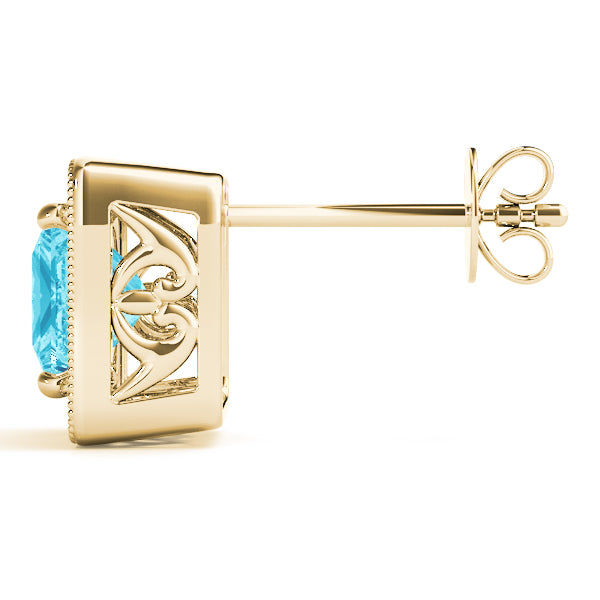 Square Halo Diamond Earrings · 1.82 ct tw