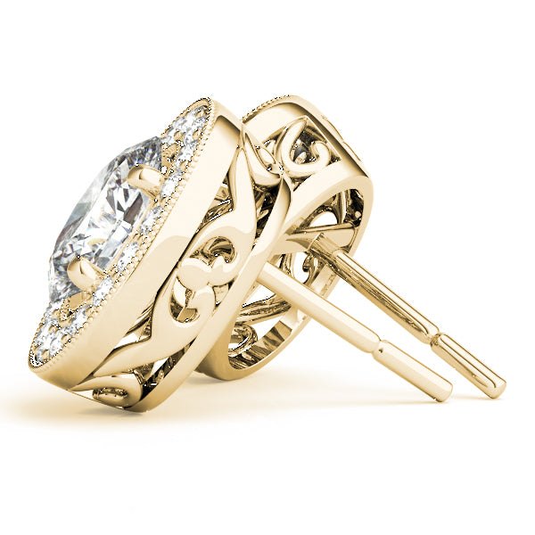 Oval Halo Diamond Earrings · 0.40 ct tw