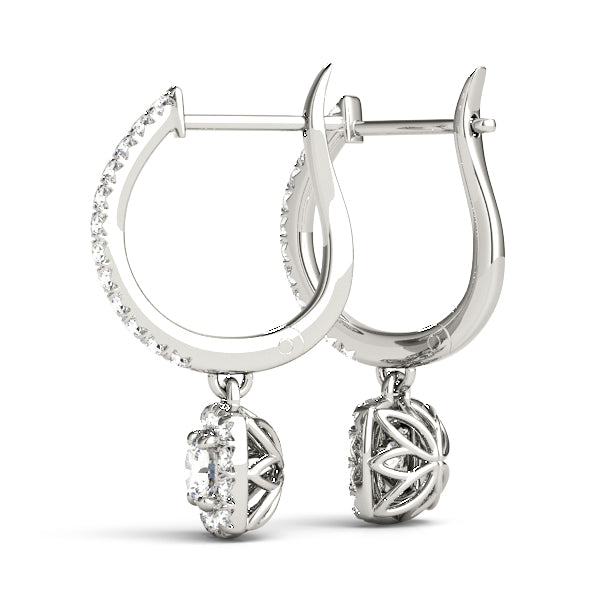 Round Halo Diamond Earrings · 2.92 ct tw