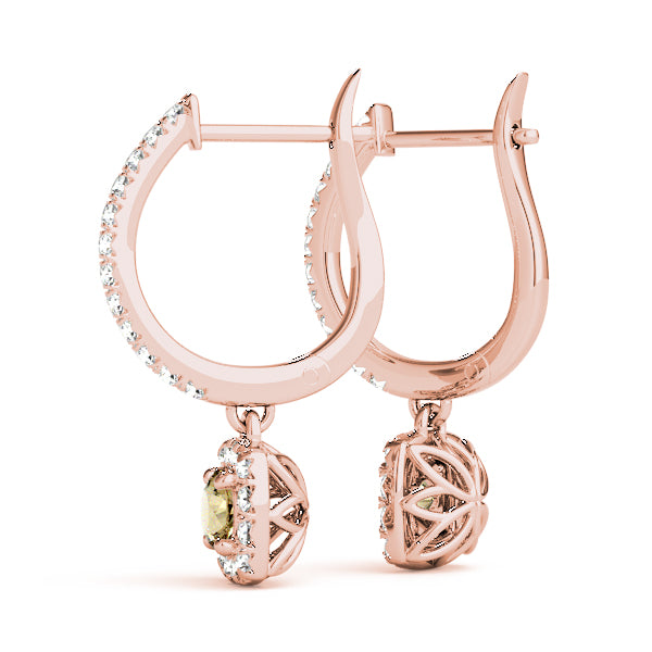 Round Halo Diamond Earrings · 1.00 ct tw
