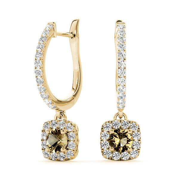 Round Halo Diamond Earrings · 2.30 ct tw