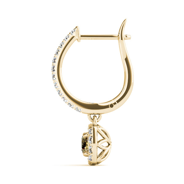 Round Halo Diamond Earrings · 2.92 ct tw