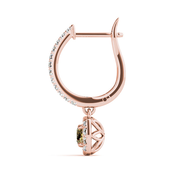 Round Halo Diamond Earrings · 1.00 ct tw