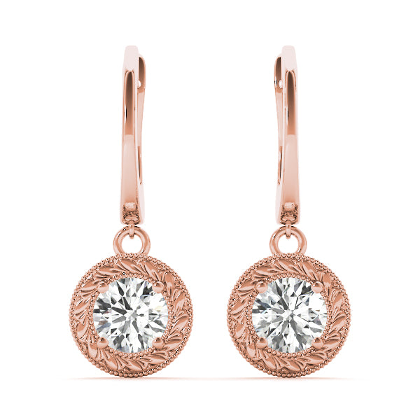 Round Single Stone Diamond Earrings · 1.00 ct tw