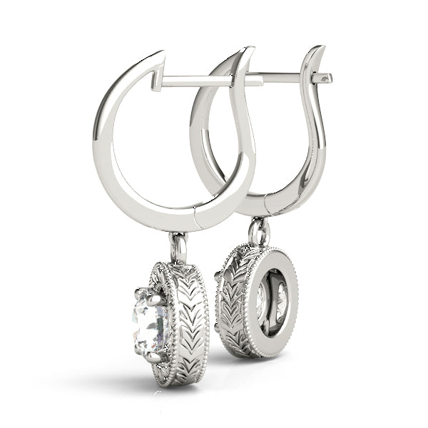 Round Single Stone Diamond Earrings · 0.50 ct tw