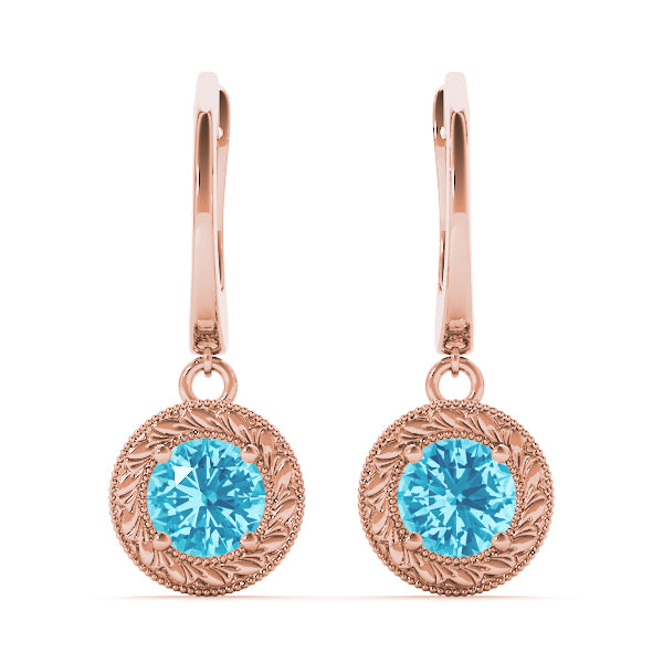 Round Single Stone Diamond Earrings · 0.50 ct tw