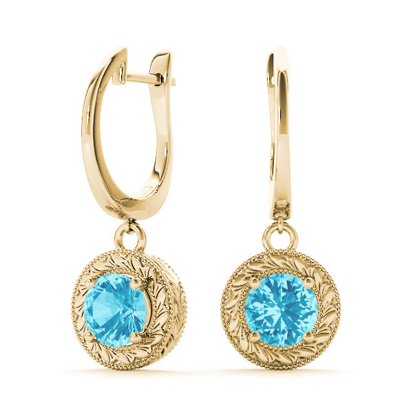 Round Single Stone Diamond Earrings · 0.50 ct tw