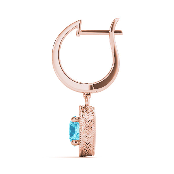 Round Single Stone Diamond Earrings · 0.50 ct tw