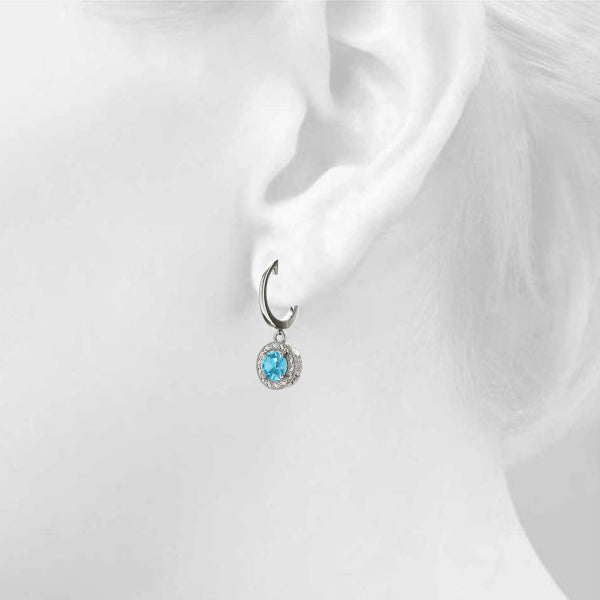Round Single Stone Diamond Earrings · 1.00 ct tw