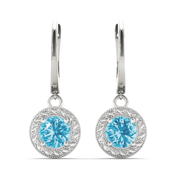 Round Single Stone Diamond Earrings · 0.50 ct tw