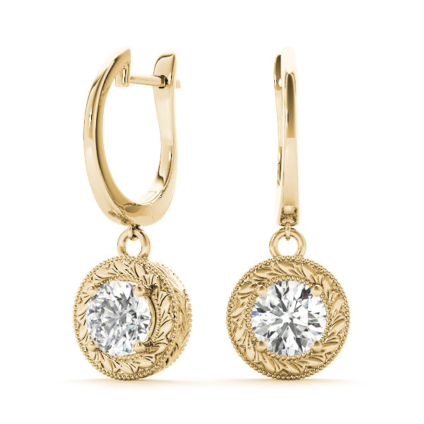 Round Single Stone Diamond Earrings · 1.00 ct tw